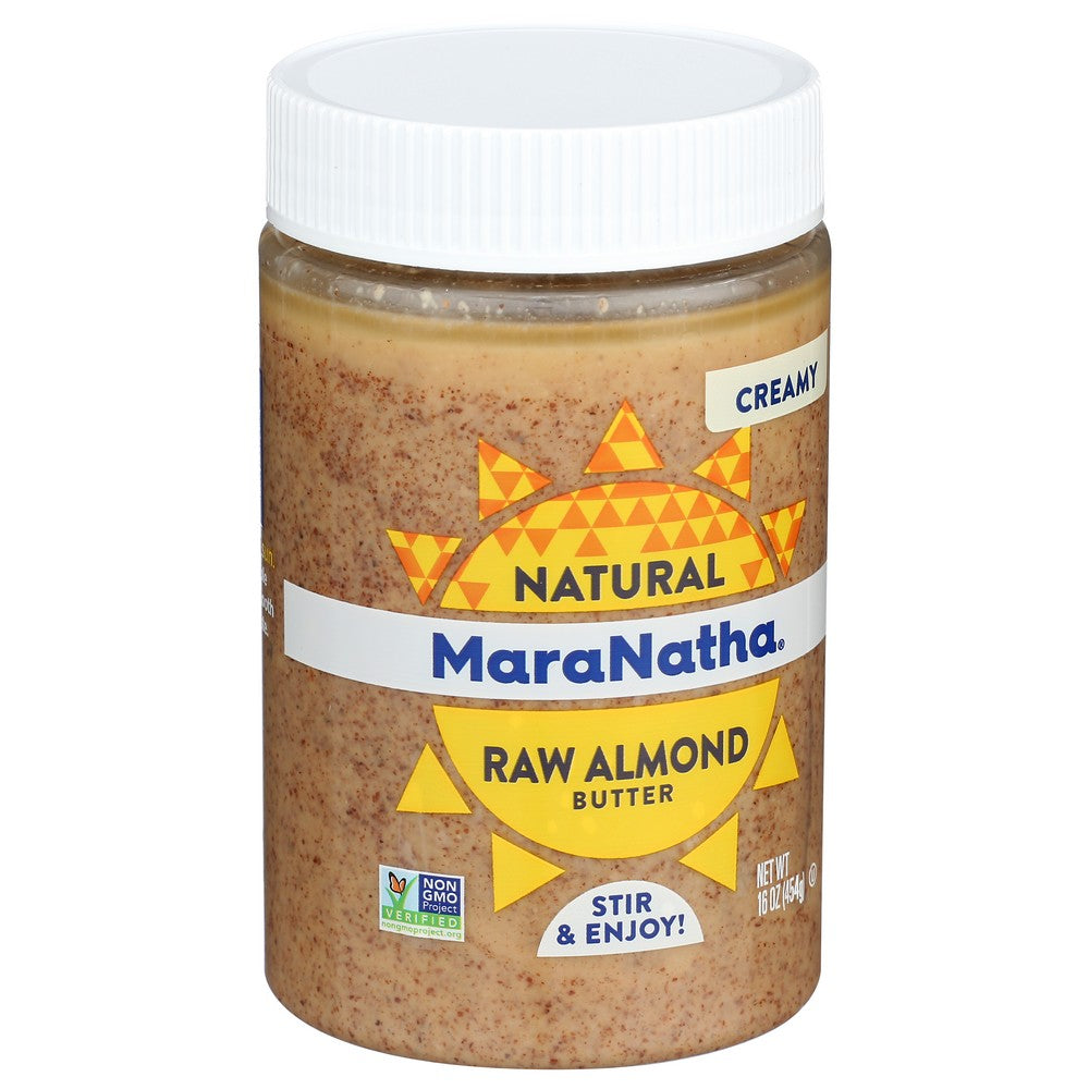 Maranatha® 2019207, Creamy Natural Raw Almond Butter 16 Ounce,  Case of 6