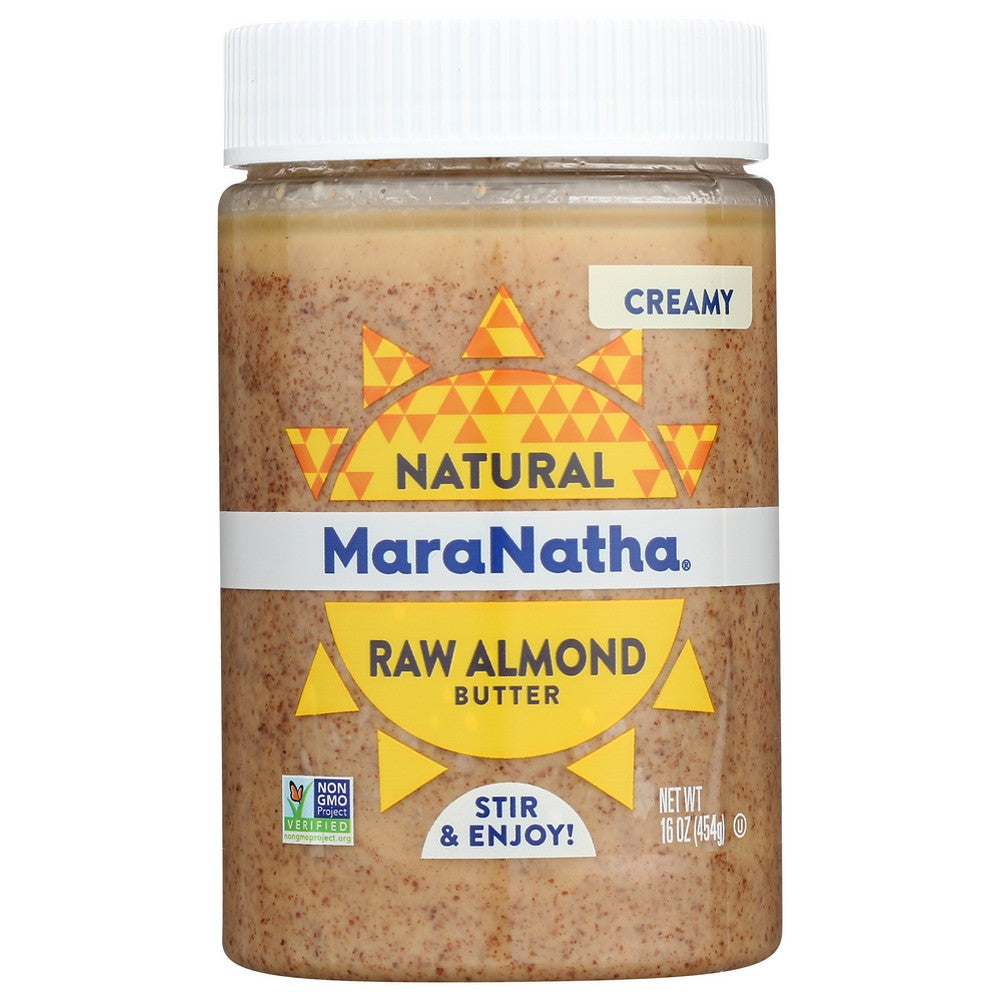 Maranatha® 2019207, Creamy Natural Raw Almond Butter 16 Ounce,  Case of 6