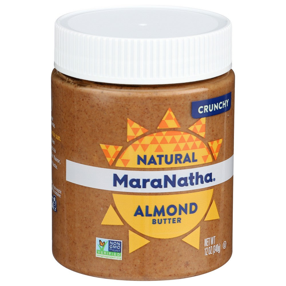 Maranatha 2019947, No Stir Crunchy Almond Butter 12 Ounce,  Case of 6