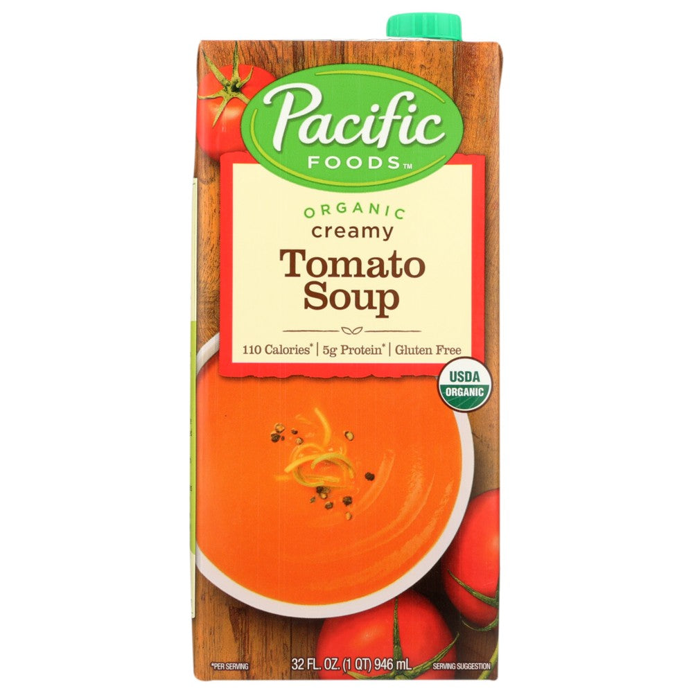 Pacific Foods Soup Gluten Free Crm Tmo Organic - 32 Ounce,  Case of 12