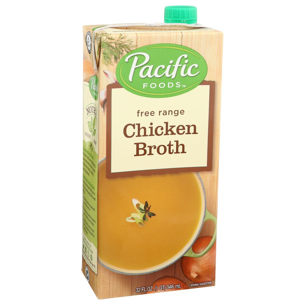 Pacific Foods Broth Chkn Frange - 32 Ounce,  Case of 12