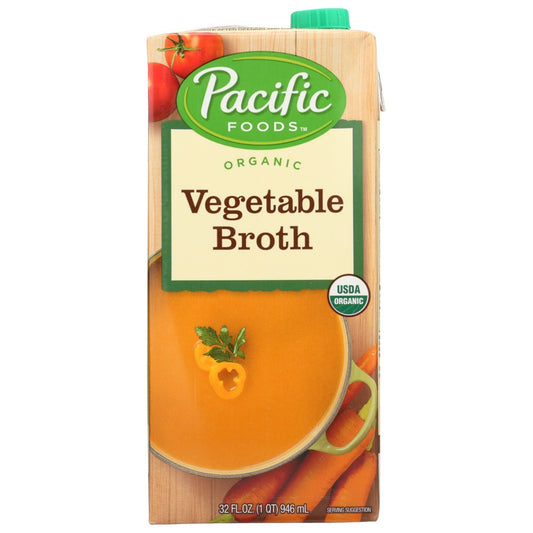 Pacific Foods Broth Vegtbl Gf Ff - 32 Ounce,  Case of 12