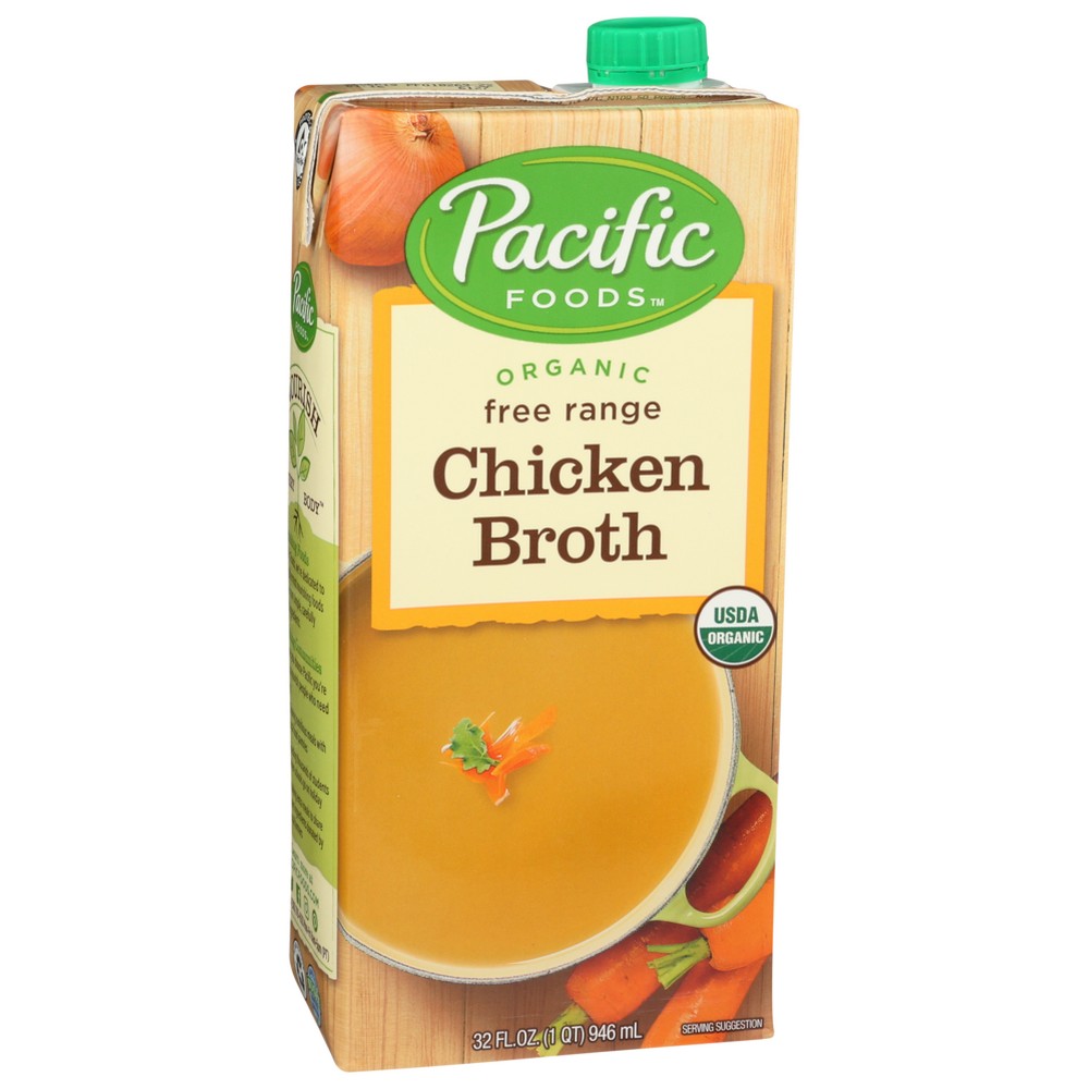 Pacific Foods Broth Chkn Frange Organic Gf - 32 Ounce,  Case of 12