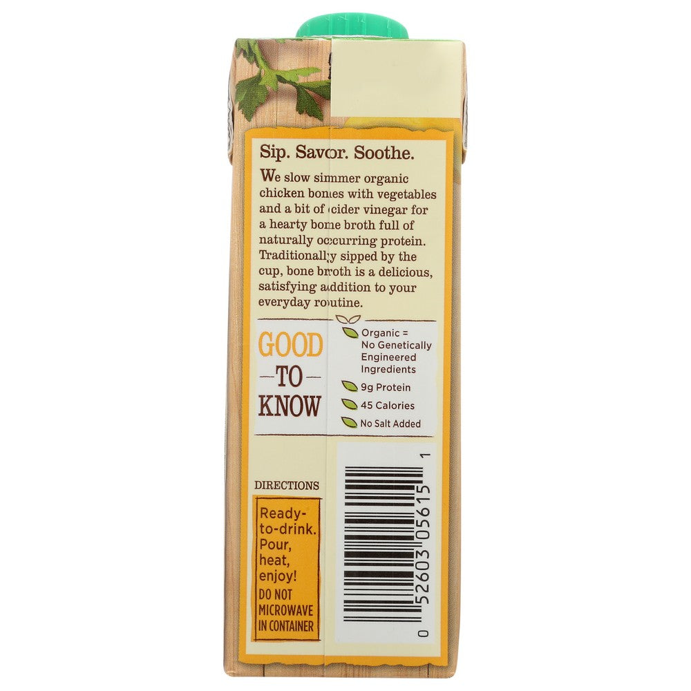 Pacific Foods Bone Broth Chicken Organic - 8 Ounce,  Case of 12