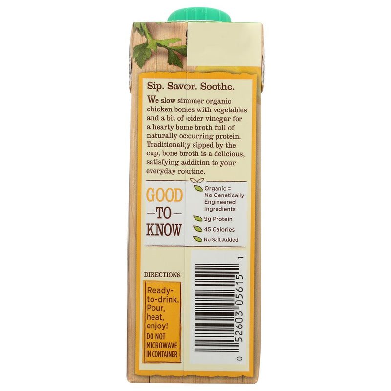 Pacific Foods Bone Broth Chicken Organic - 8 Ounce, Case of 12