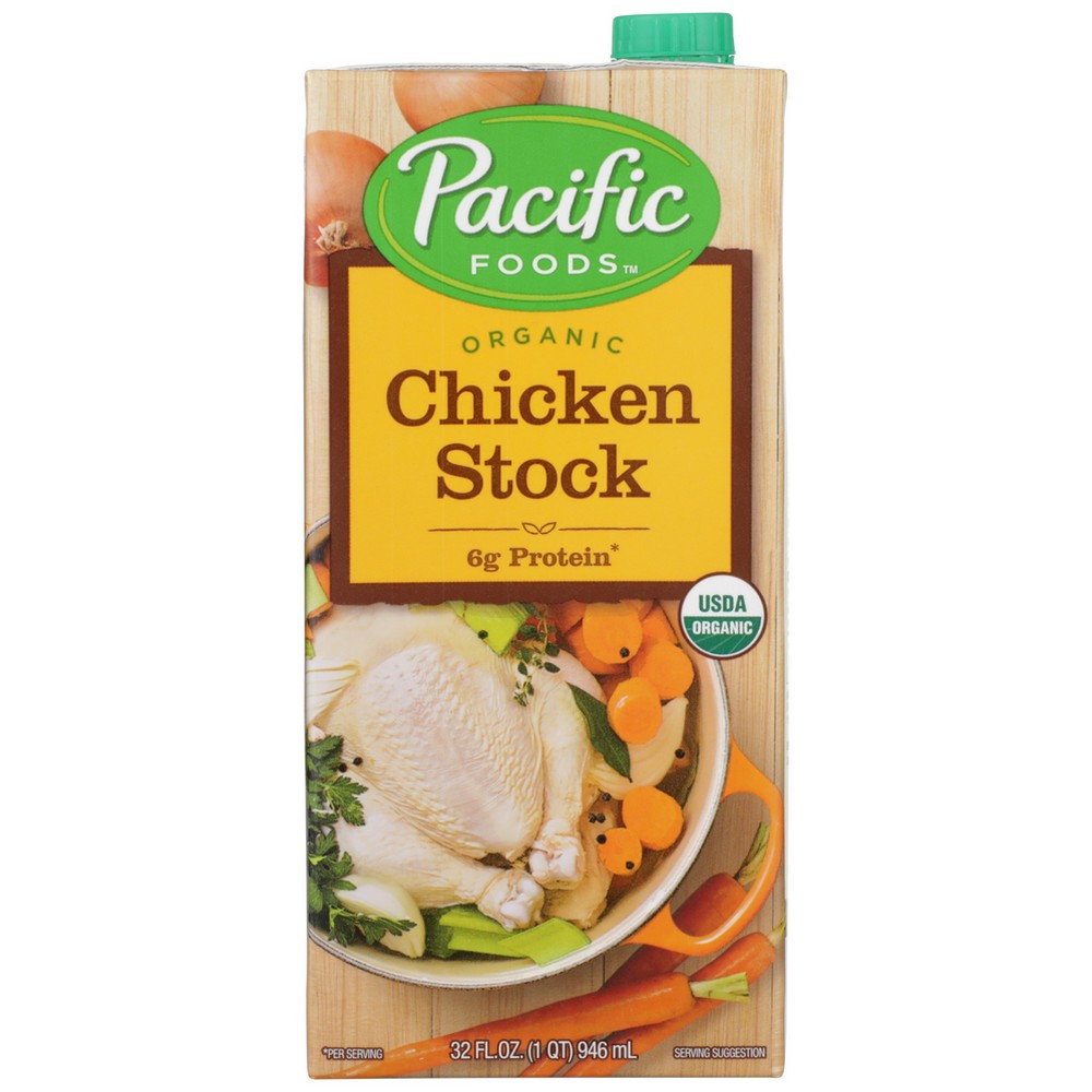 Pacific Foods 05630, Pacific Foods Chicken Stock, 32 Fl. Oz.,  Case of 12