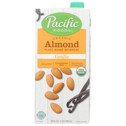 Pacific Foods Bev Almond Vnla Gluten Free Organic - 32 Fluid Ounce,  Case of 12