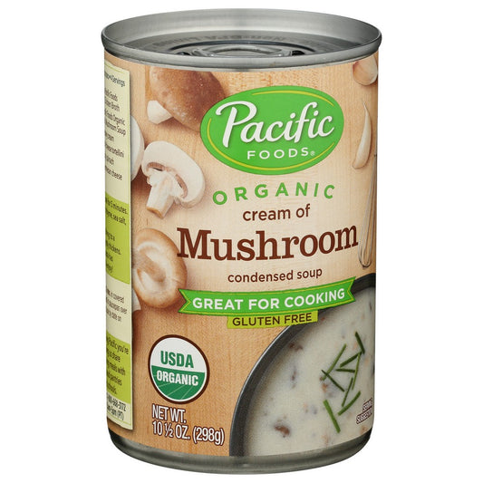 Pacific Foods 52603000000, Cream Of Mushroom Organicanic Cream Of Mushroom Condensed Soup  ,  Case of 12