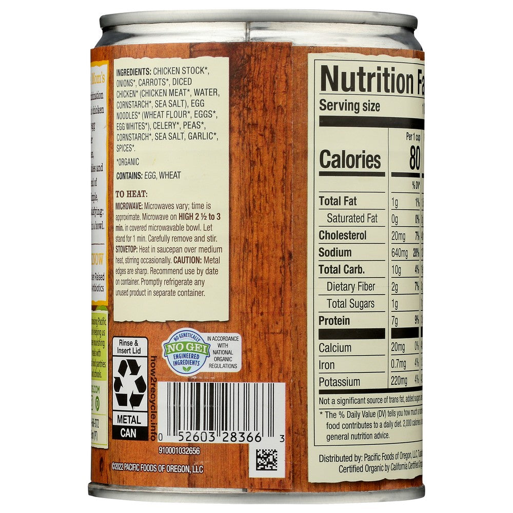 Pacific Foods® ,  Pfo Organic Ckn Ndl 16.1Oz 12Ca 16.1 Ounce,  Case of 12