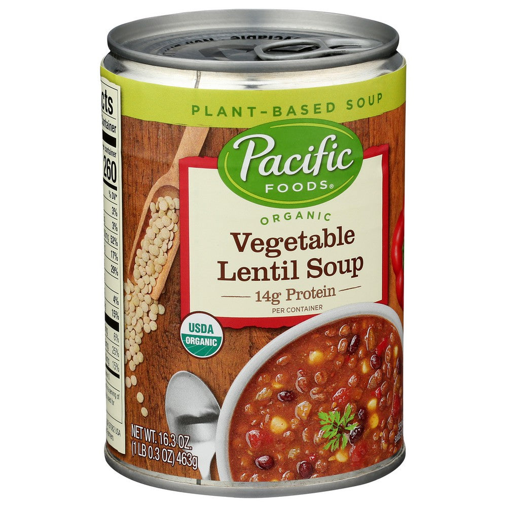 Pacific Foods® ,  Pfo Organic Veg Lntl 16.3Oz 12Ca 16.3 Ounce,  Case of 12