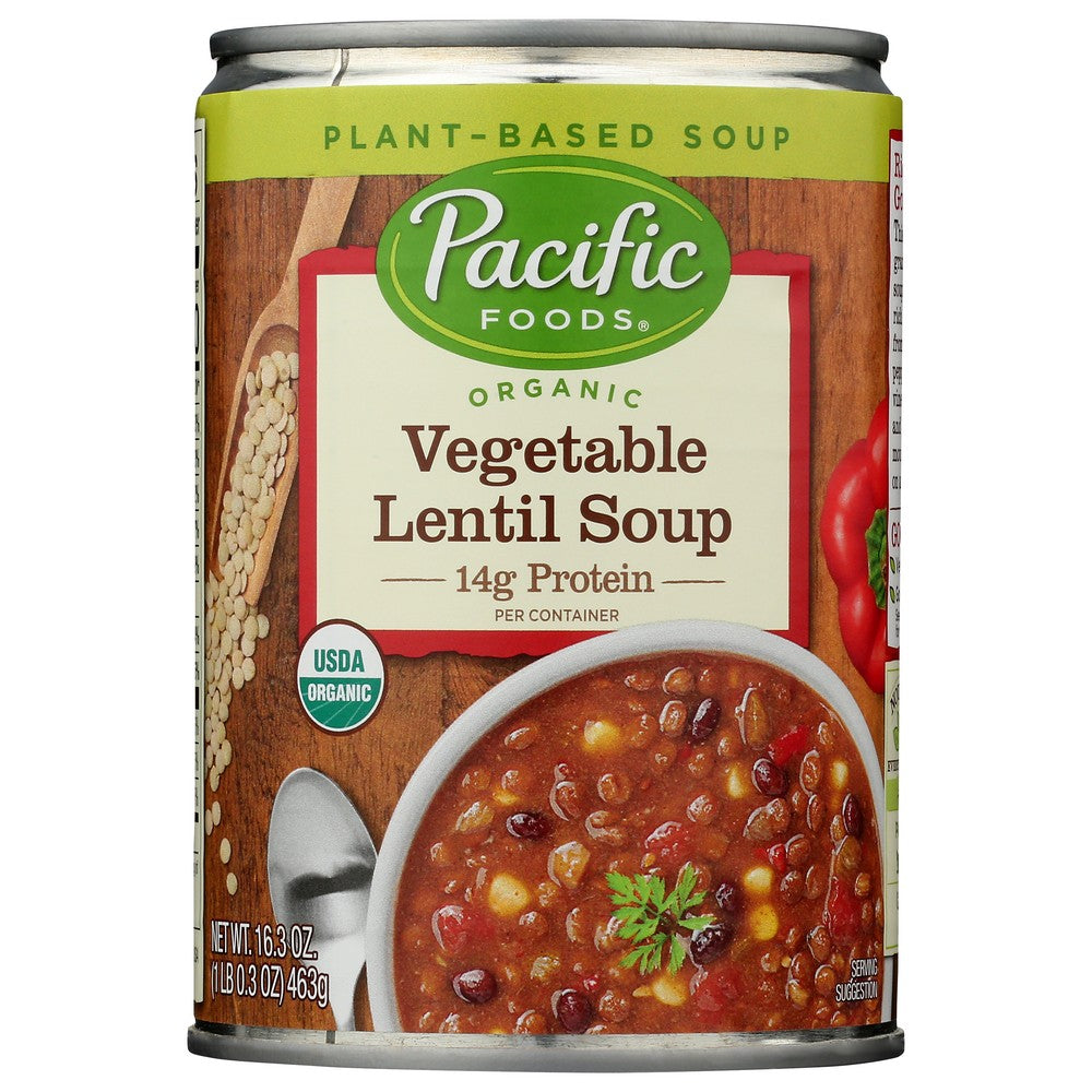 Pacific Foods® ,  Pfo Organic Veg Lntl 16.3Oz 12Ca 16.3 Ounce,  Case of 12