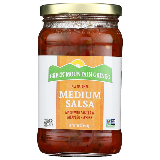 Green Mountain Gringo® 2.00400, Green Mountain Gringo Salsa, Medium, 16 Oz.,  Case of 6