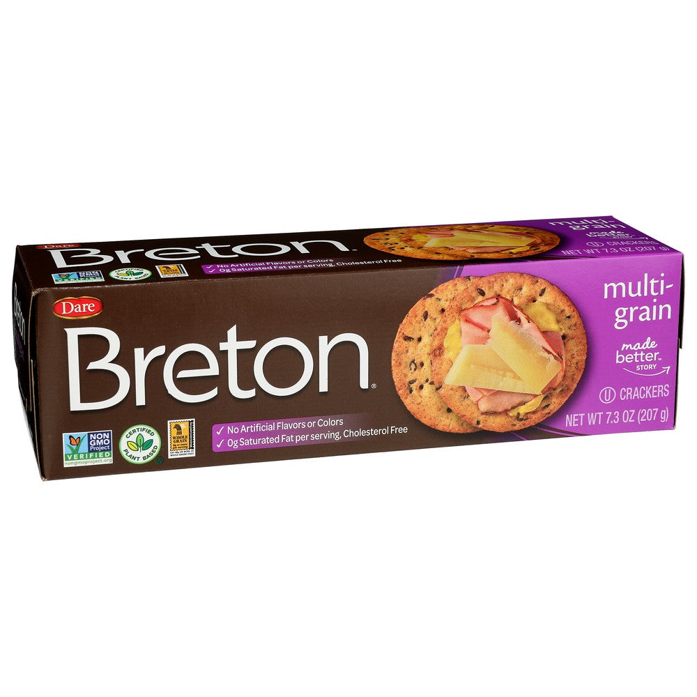 Breton® 60178,  Cracker Breton Multigrain 7.3Oz 7.3 Ounce,  Case of 12