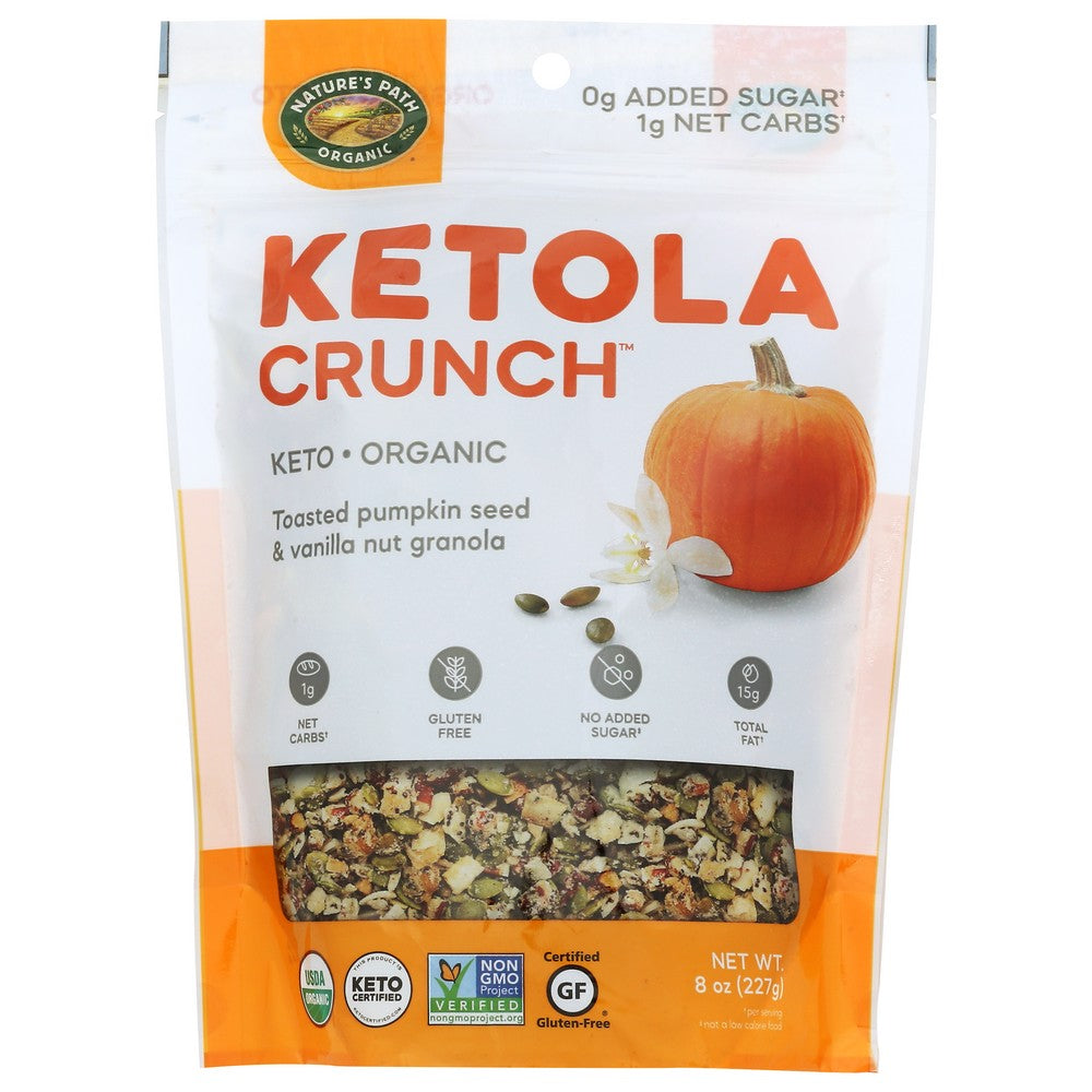 Nature's Path Organicanic® ,  Nature's Path Ketola Crunch Organicanic Toasted Pumpkin Seed & Vanilla Granola 8Oz Pouch 8 Ounce,  Case of 6