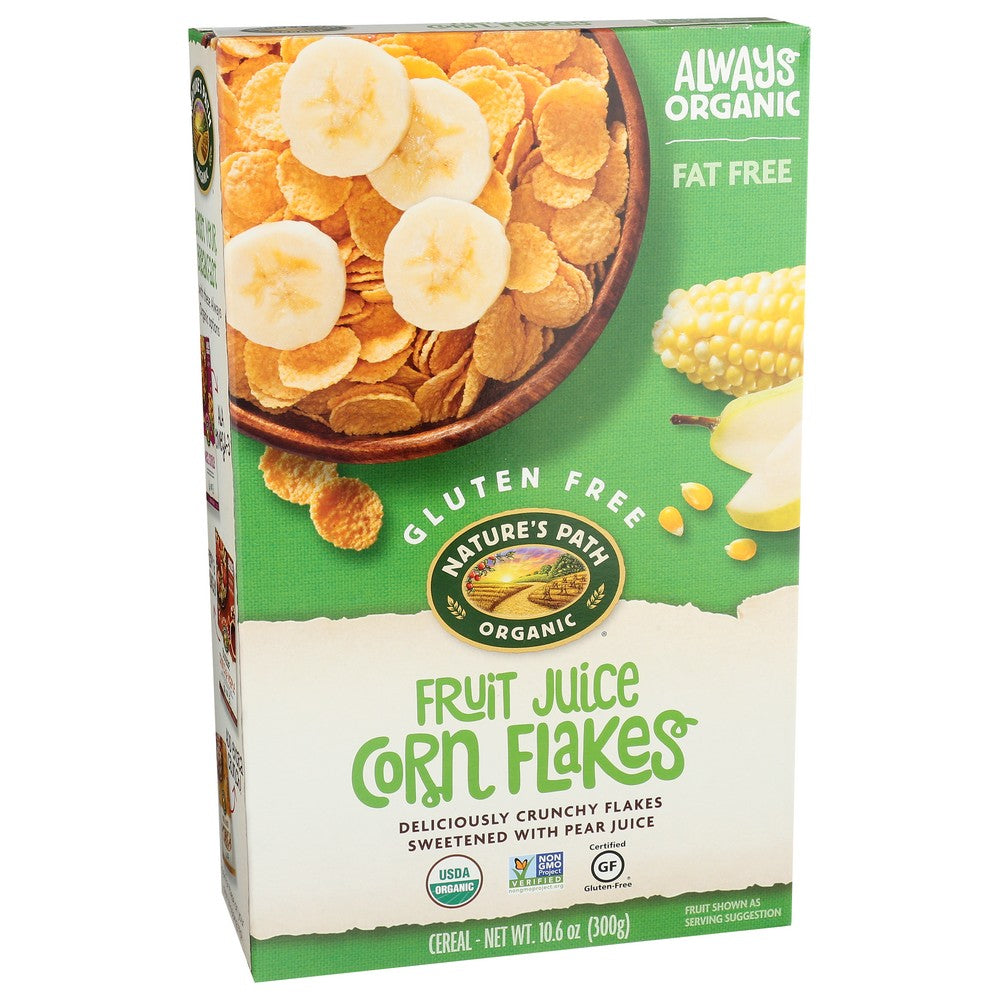 Nature's Path Organicanic® 60057U, Fruit Sweetened Corn Flakes Nature's Path Organicanic Fruit Juice Sweetened Corn Flakes Cereal 10.6 Ounce,  Case of 12