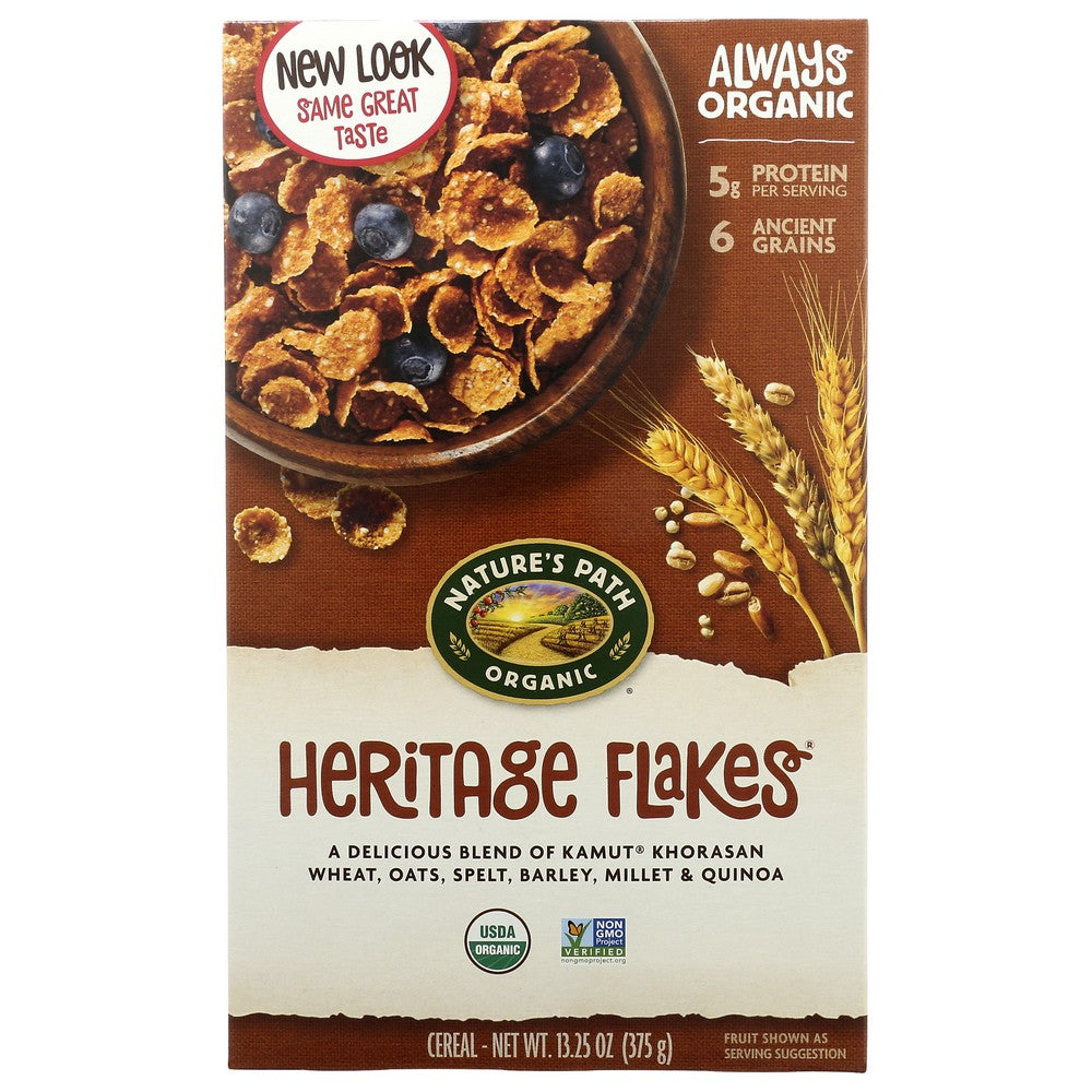 Nature's Path Foods 77020U, Nature's Path Heritage Flakes Ancient Grains, 13.25 Oz. ,  Case of 12