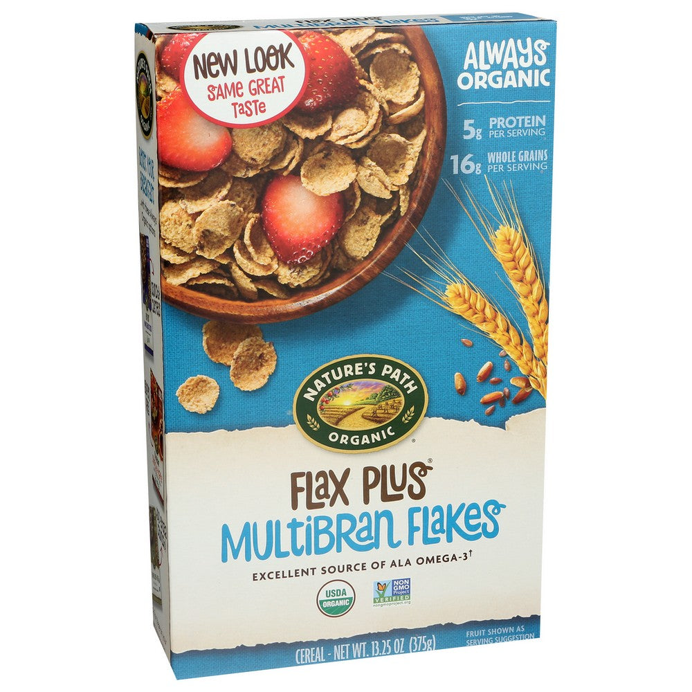 Nature's Path Organicanic® 77050U, Nature's Path, Flax Plus Multibran Flakes, 13.25 Oz. ,  Case of 12