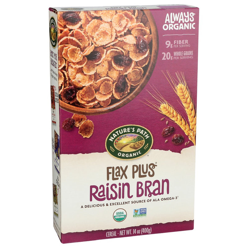 Natures Path Cereal Flk Flax Plus Organic - 14 Ounce, Case of 12