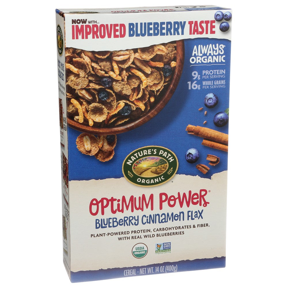 Nature's Path Organicanic® 77700U, Nature's Path Oatmeal, Blueberry Cinnamonamon Flax, 14 Oz.,  Case of 12