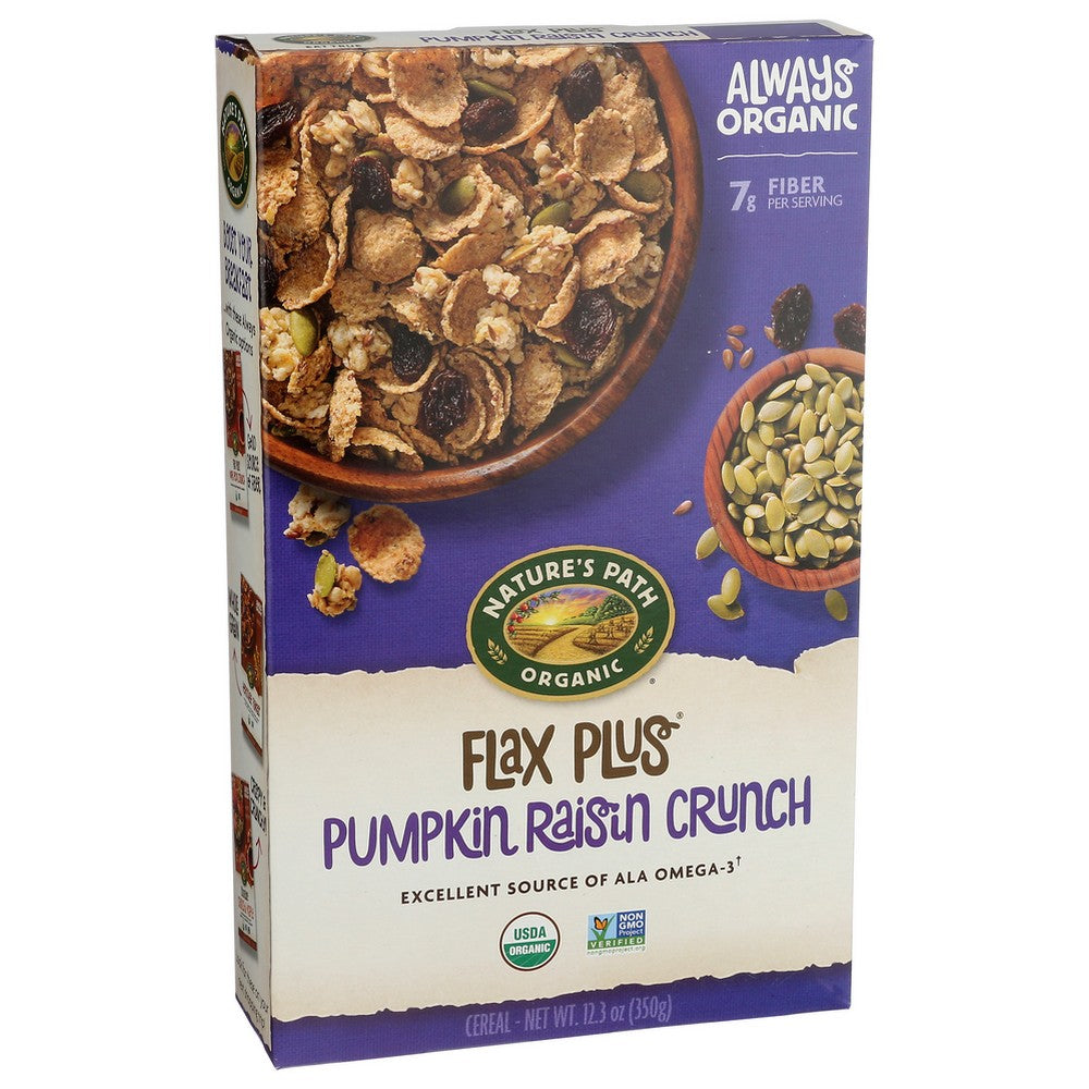 Nature's Path Foods 77731U, Nature's Path Flax Plus, Pumpkin Raisin Crunch, 12.35 Oz.,  Case of 12