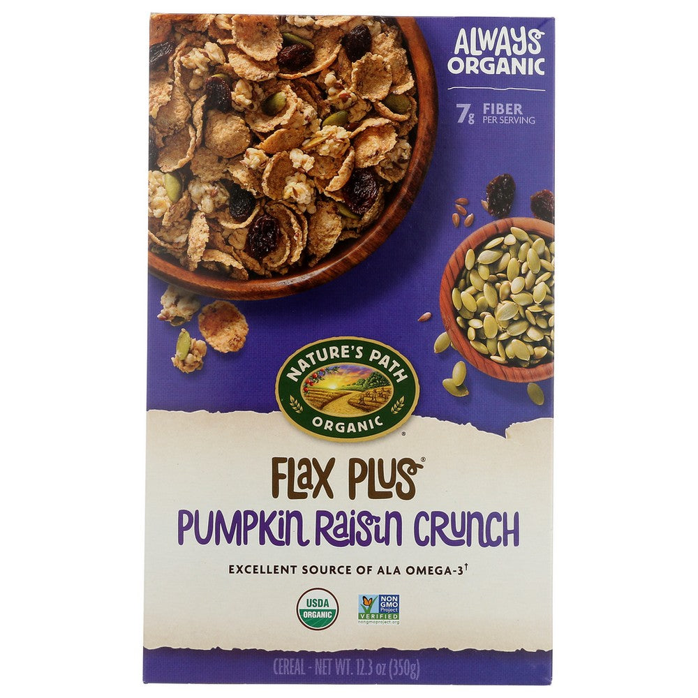 Nature's Path Foods 77731U, Nature's Path Flax Plus, Pumpkin Raisin Crunch, 12.35 Oz.,  Case of 12