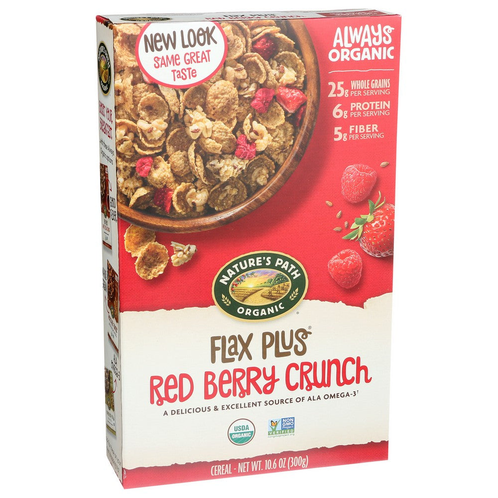 Nature's Path Organicanic® 77765U, Nature's Path Flax Plus Red Berry Crunch, 10.6 Oz.,  Case of 12