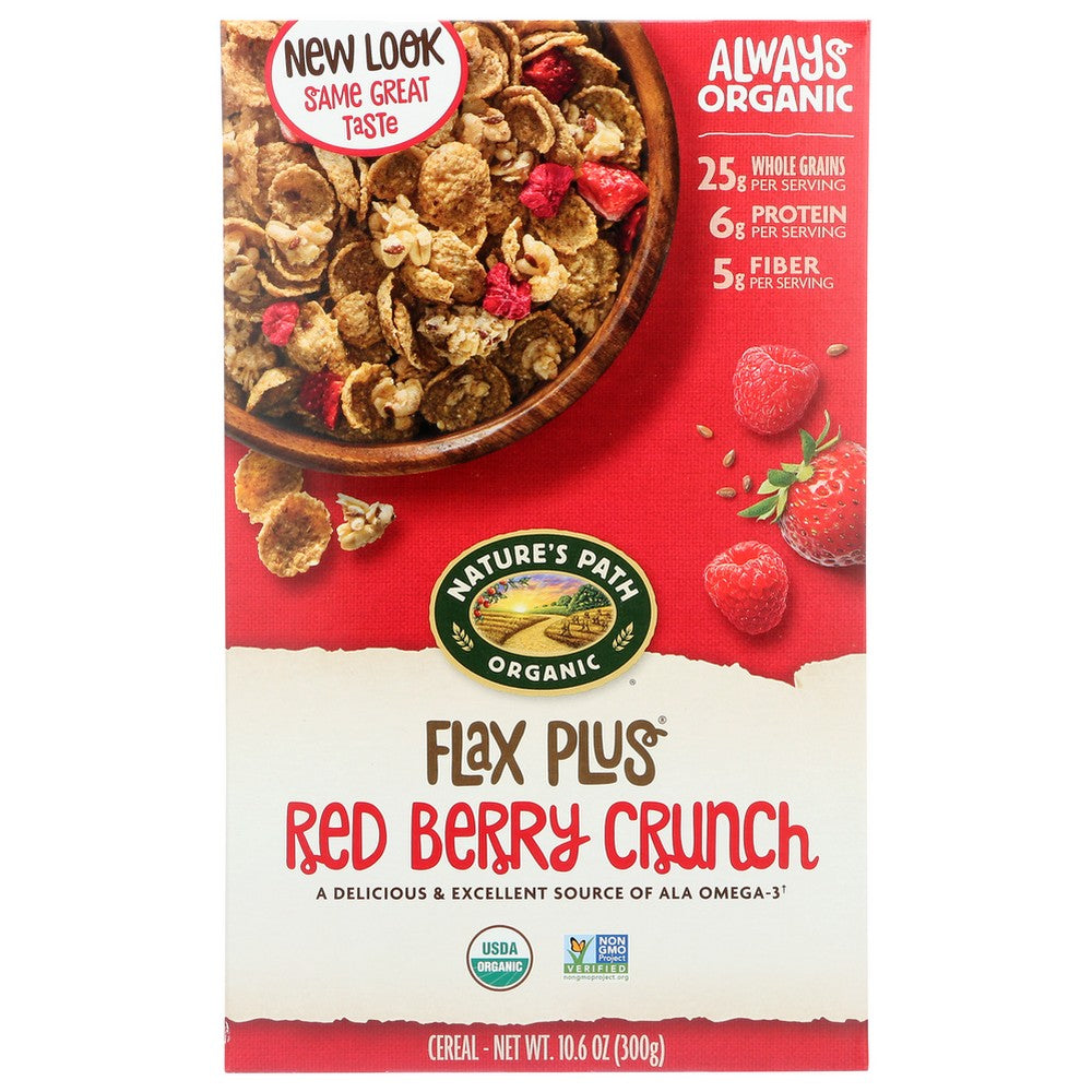 Nature's Path Organicanic® 77765U, Nature's Path Flax Plus Red Berry Crunch, 10.6 Oz.,  Case of 12