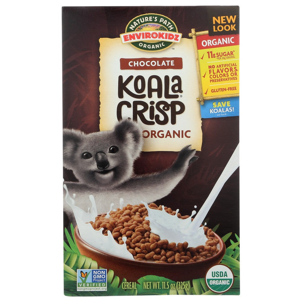 Nature's Path Organicanic® 86003U, Envirokidz Koala Crisp, Chocolate, 10 Oz.,  Case of 12