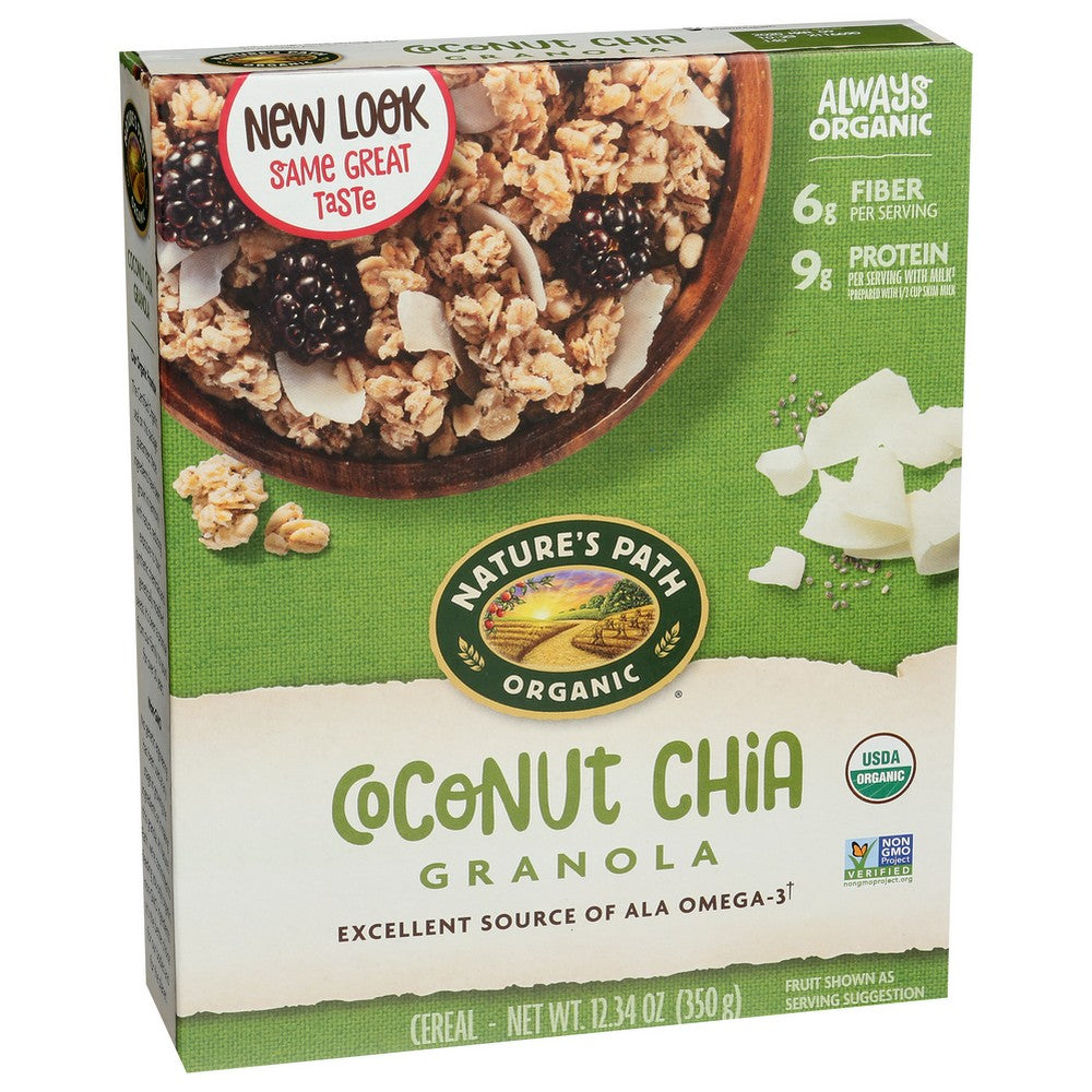 Natures Path Granola Chia Coconut Organic - 12 Ounce,  Case of 12