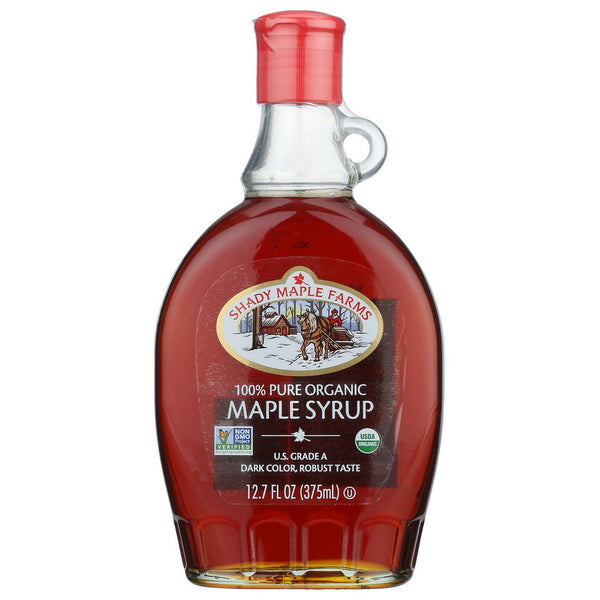 Shady Maple Farm Syrup Maple Dk Robust Organic - 13 Ounce, Case of 12