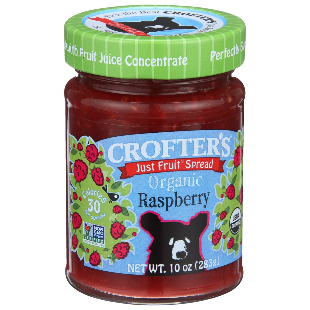 Crofter's® Organicanic , Crofter’S Organicanic, Raspberry Just Fruit Spread, 10 Oz.,  Case of 6