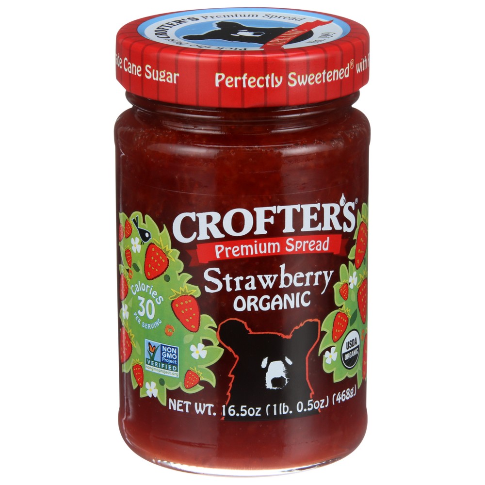 Crofter's® , Crofter’S Organicanic, Strawberry Premium Spread, 16.5 Oz.,  Case of 6