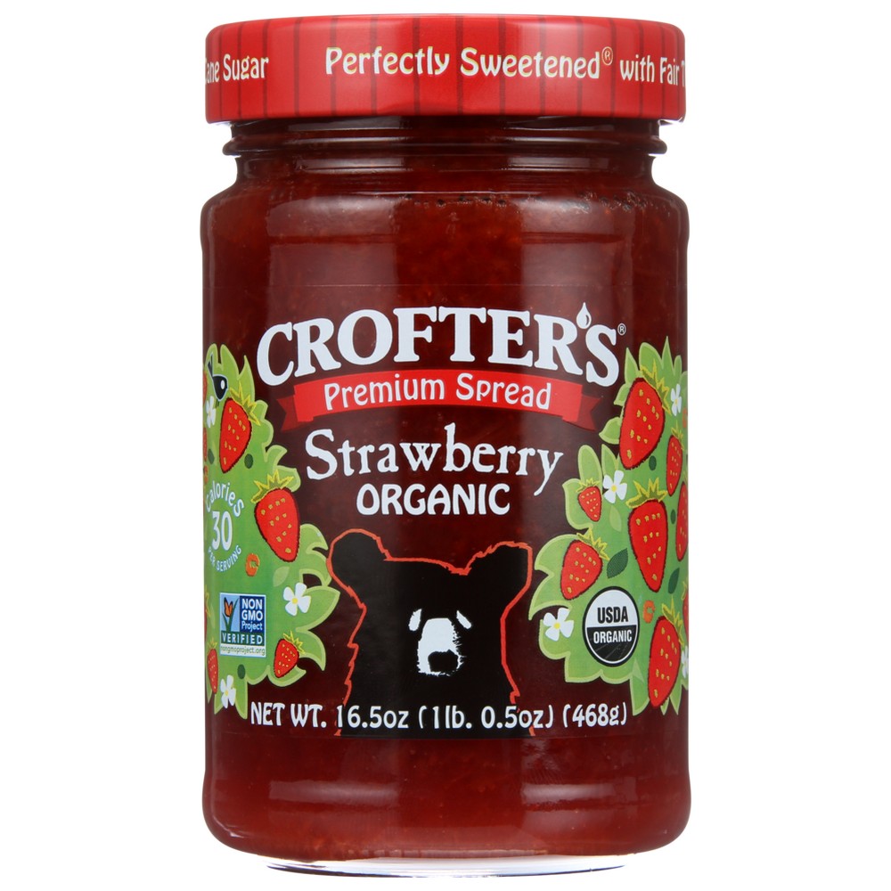 Crofter's® , Crofter’S Organicanic, Strawberry Premium Spread, 16.5 Oz.,  Case of 6