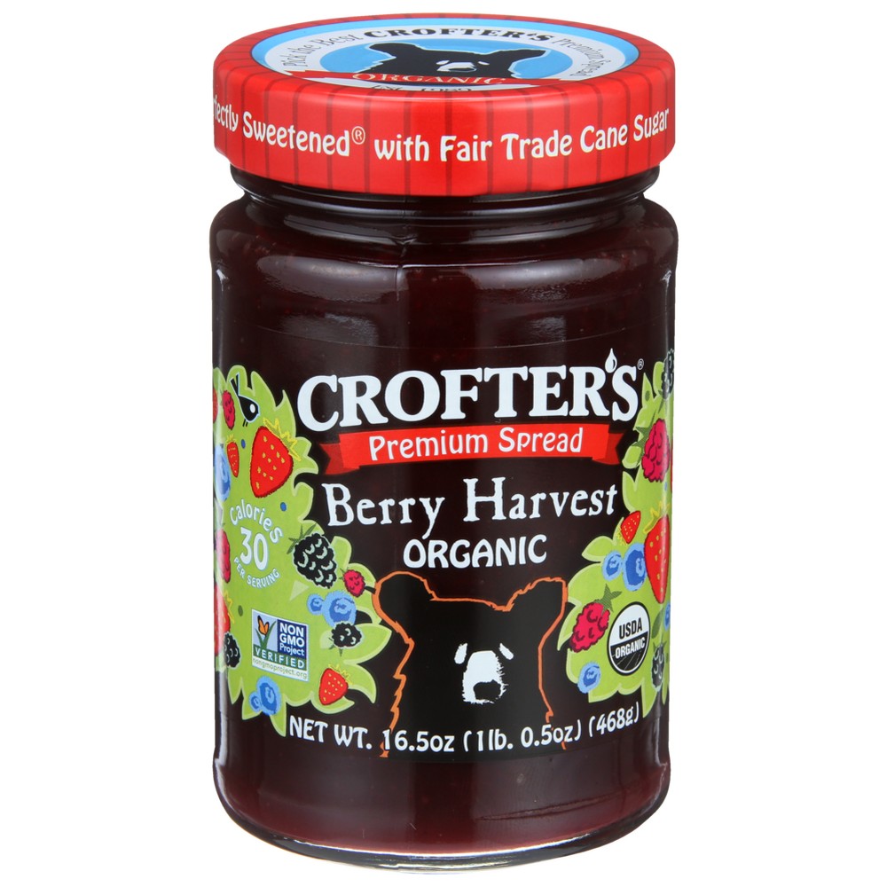 Crofter's® Organicanic , Crofter’S Organicanic, Berry Harvest Premium Spread, 16.5 Oz.,  Case of 6