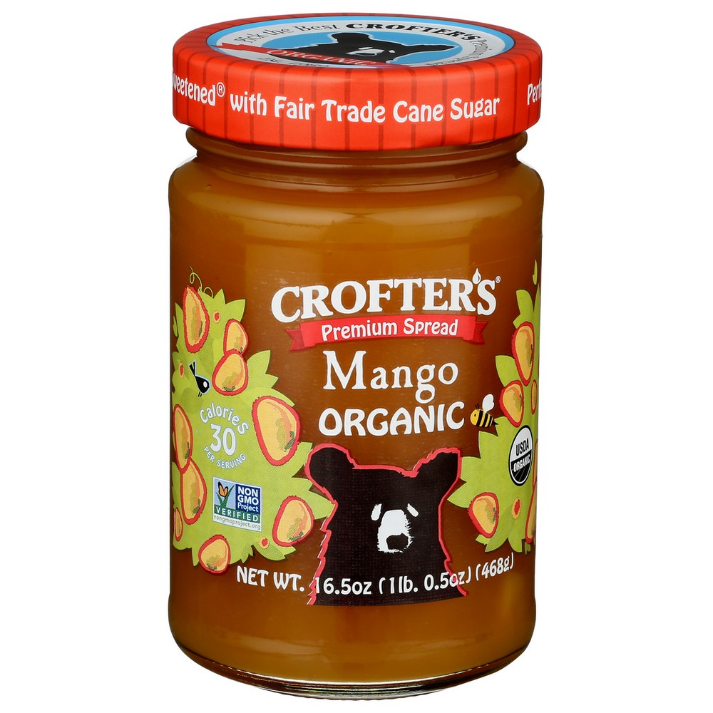 Crofter's®, Premium Spread Mango Organic 16.5 Ounce, Case of 6