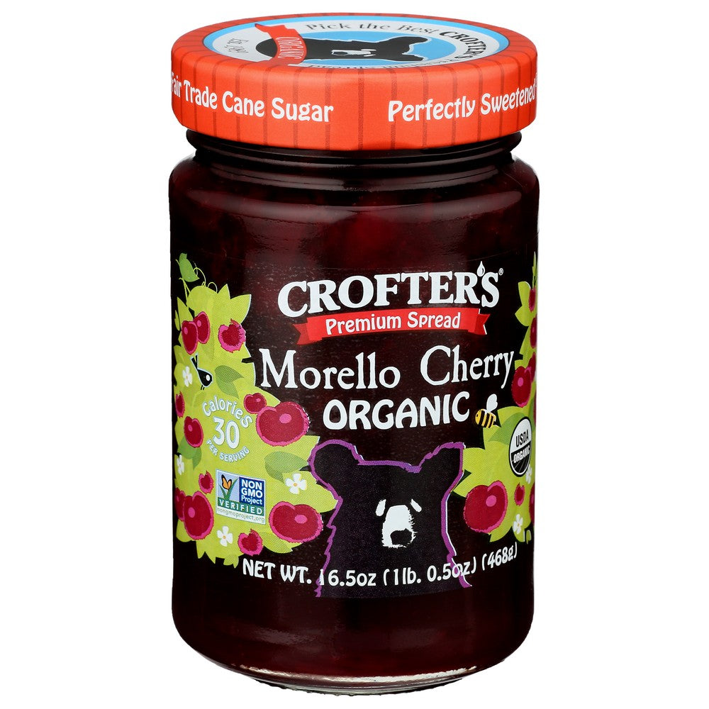 Crofter's®, Premium Spread Morello Cherry Organic 16.5 Ounce, Case of 6