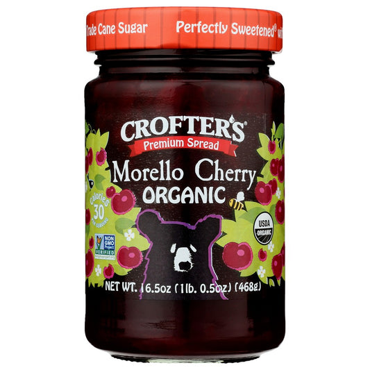 Crofter's®, Premium Spread Morello Cherry Organic 16.5 Ounce, Case of 6