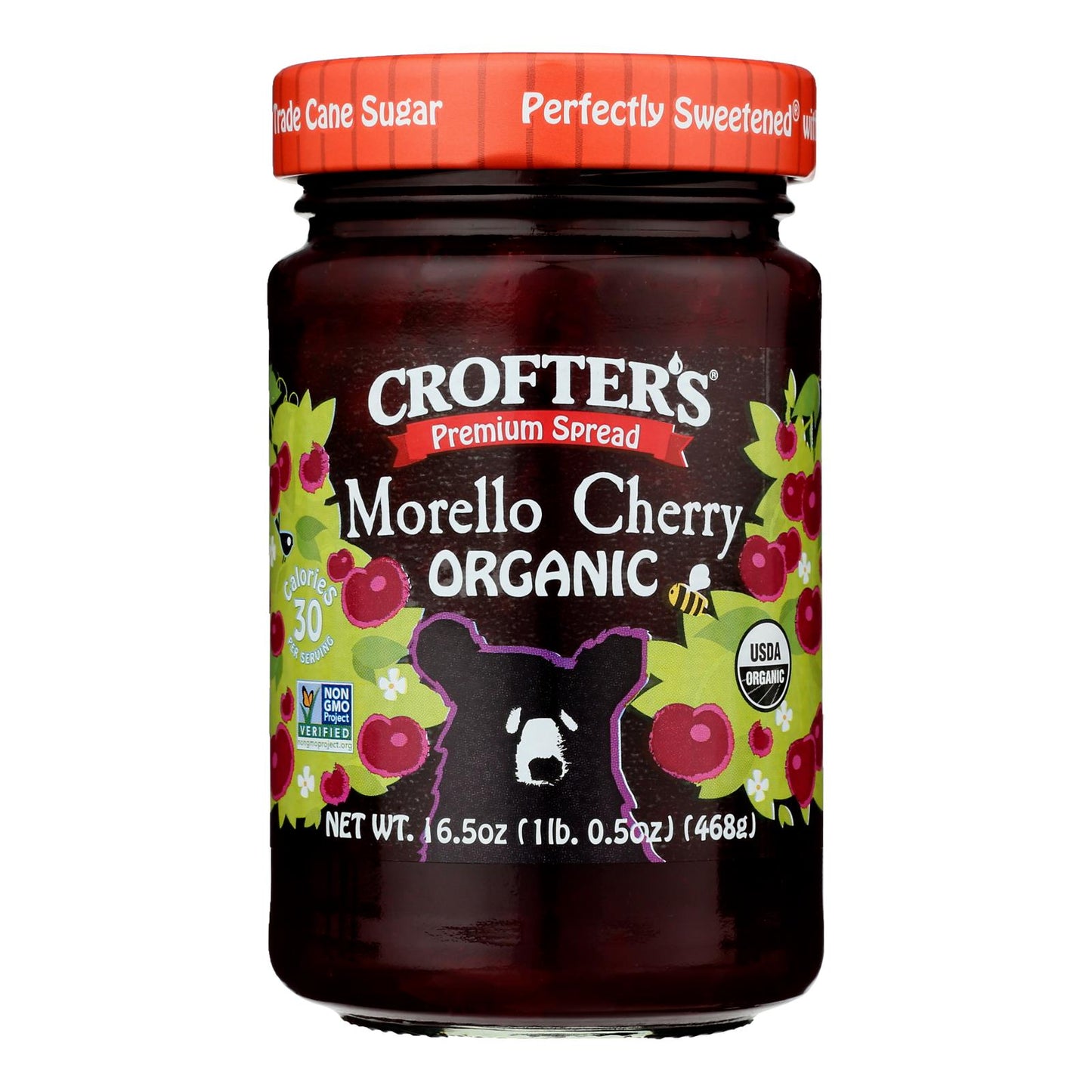 Crofters - Prem Sprd Mrlo Cherry - Case of 6-16.5 Ounce