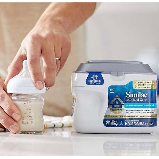 Similac 360 Total Care Non-Gmo Milk-Based Powder Infant Formula Tub With Iron, 20.6 Ounce, 4 Per Case