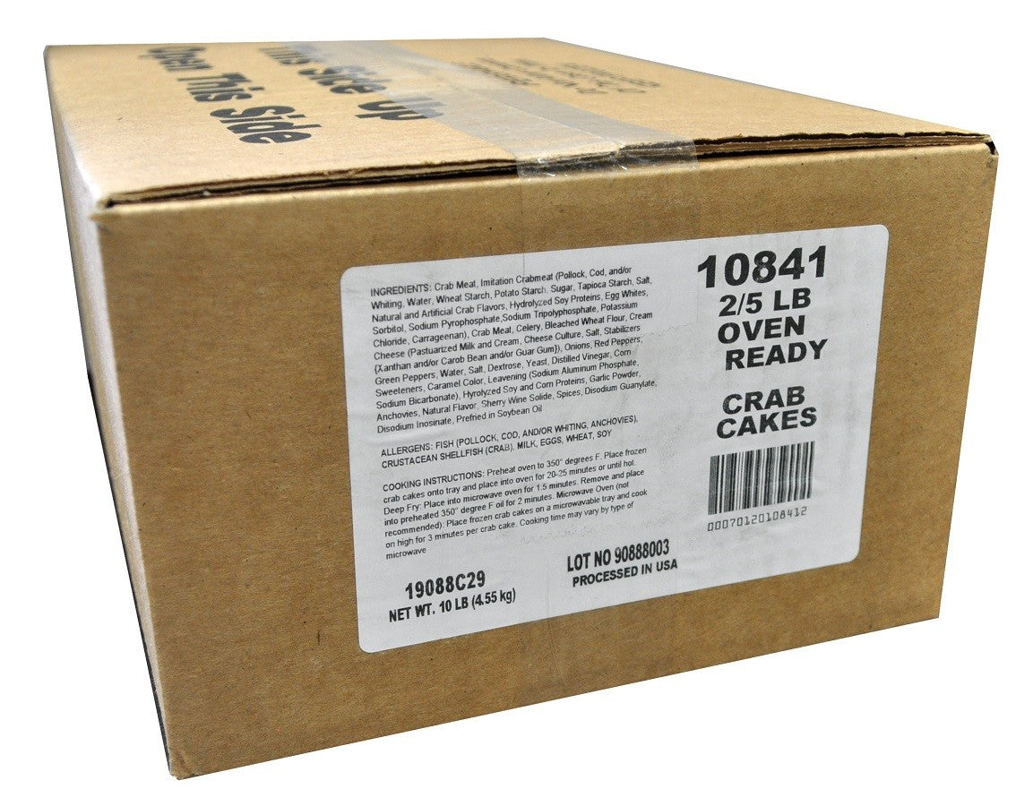 Oven Ready Crab Cake 5 Pound Each - 2 Per Case