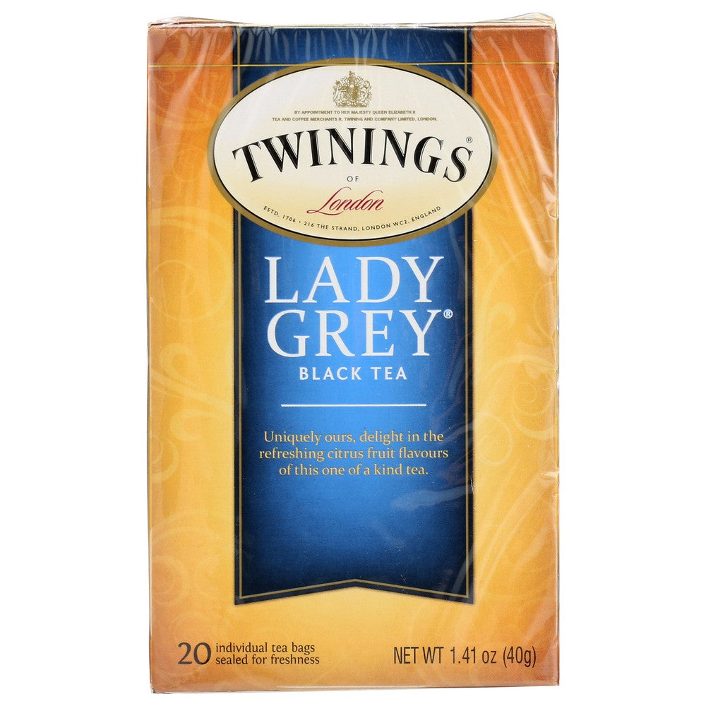 Twinings Of London® F05319,  Lady Grey Tea, 20Ct 1.41 Ounce,  Case of 6