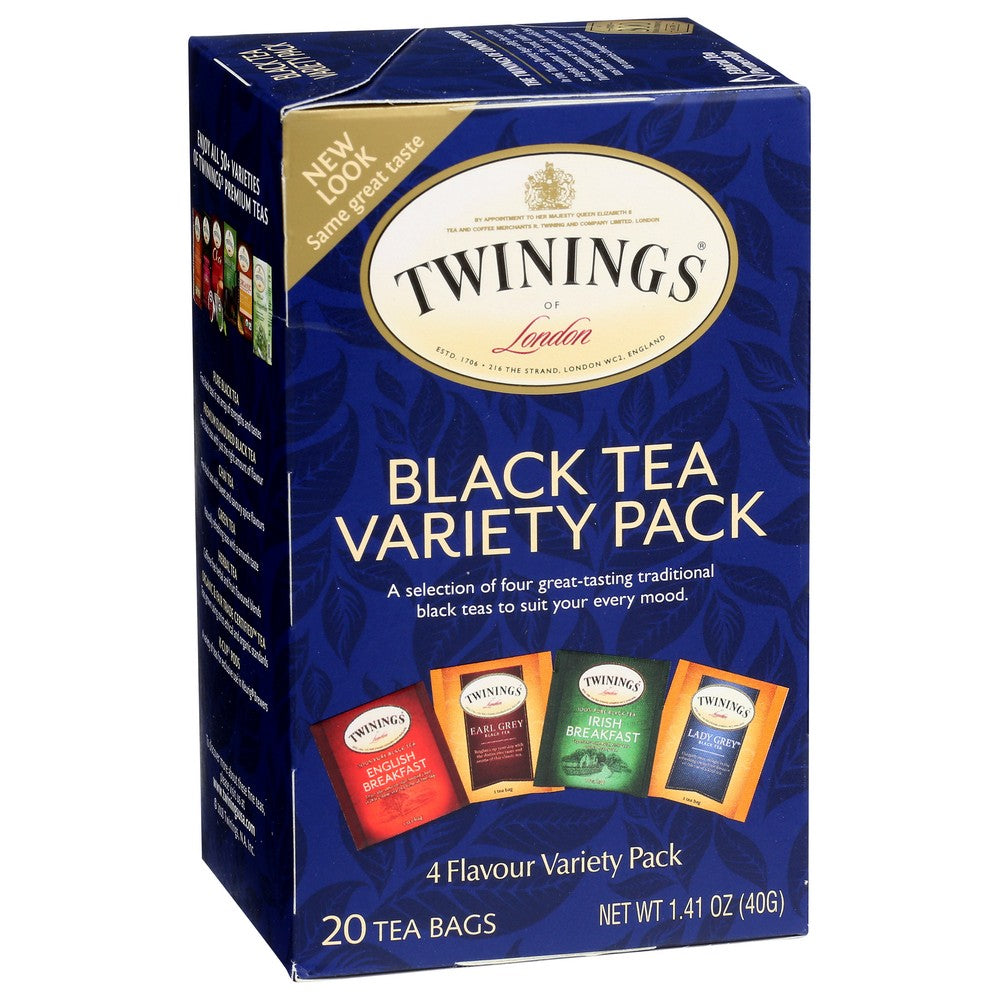 Twinings Of London® F05320, Twinings Black Tea Variety Pack, 20 Tea Bags,  Case of 6