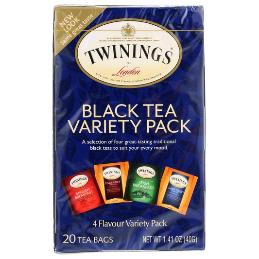 Twinings Of London® F05320, Twinings Black Tea Variety Pack, 20 Tea Bags,  Case of 6