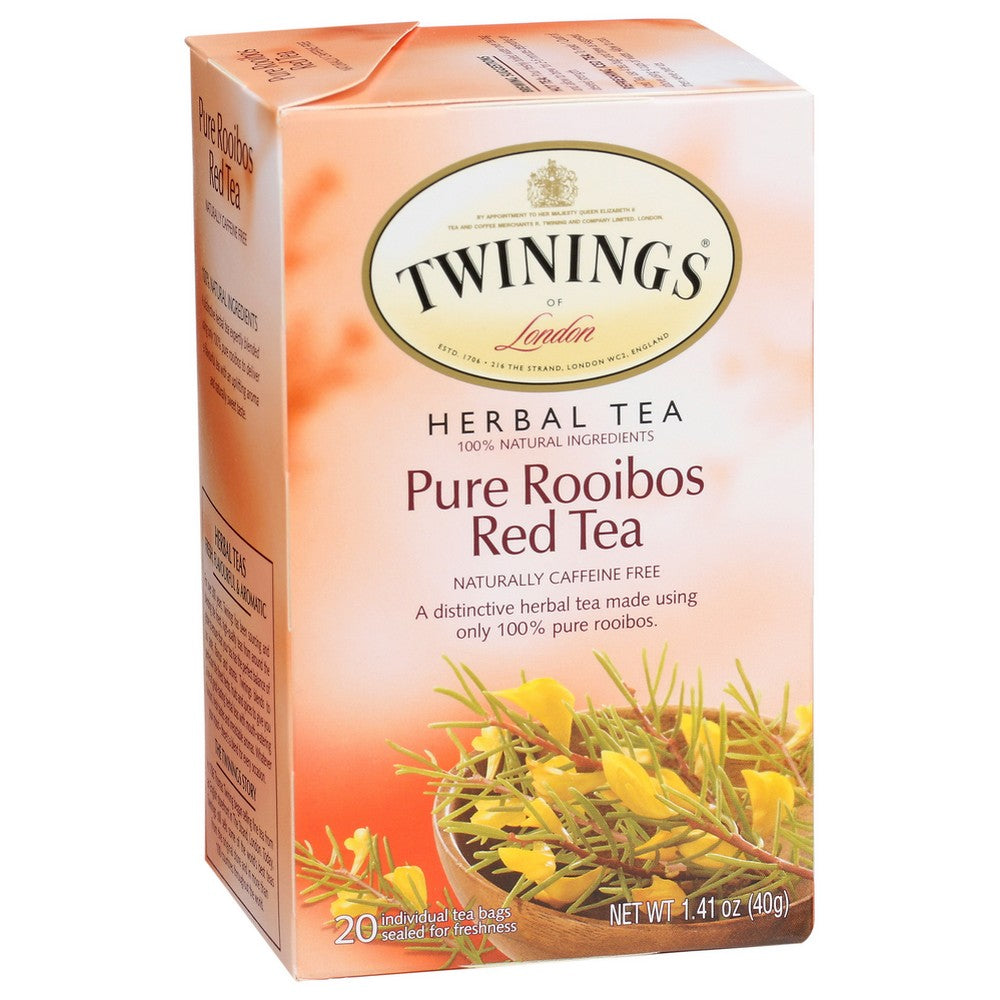 Twinings Of London® ,  Pure Rooibos Red Tea, 20Ct 1.41 Ounce,  Case of 6