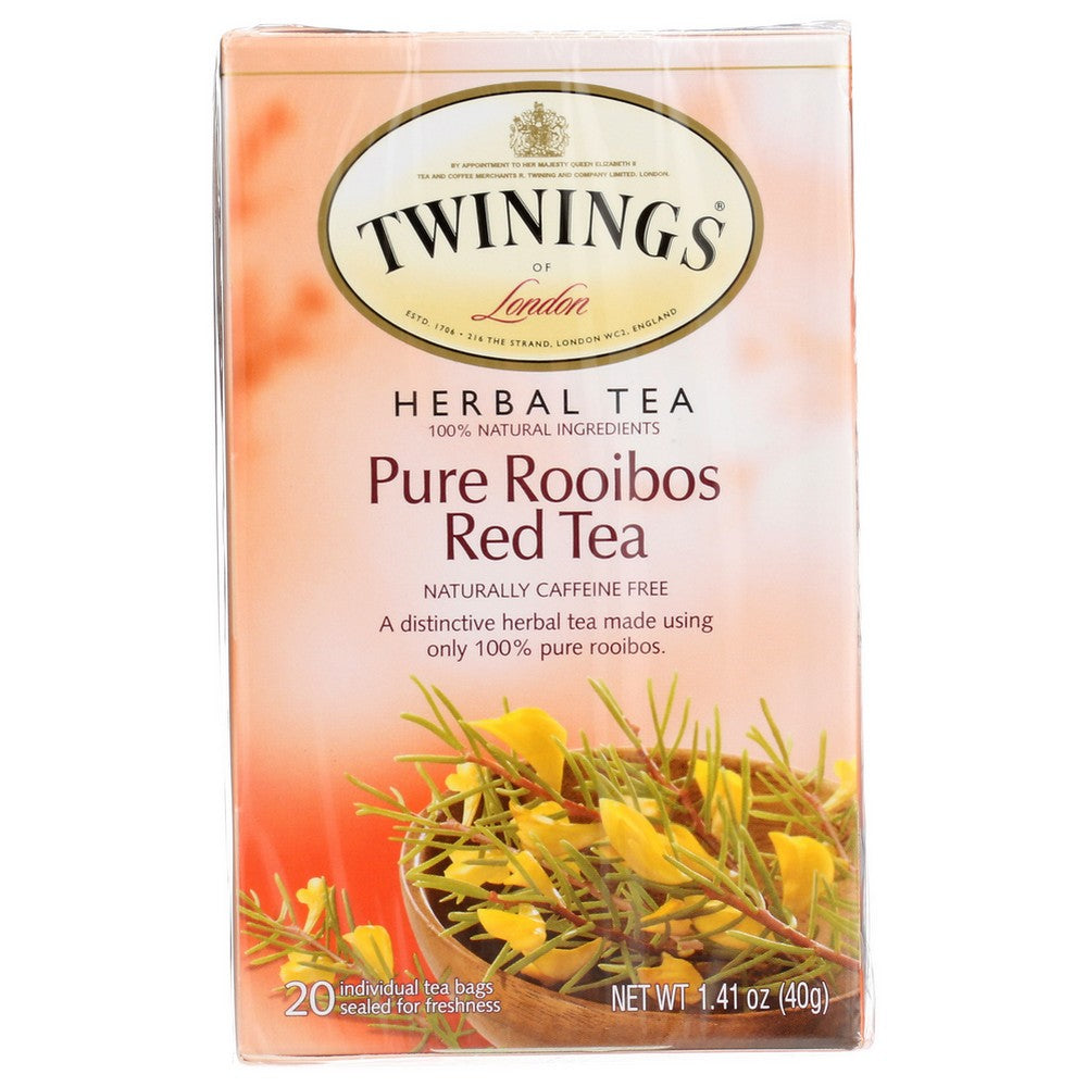 Twinings Of London® ,  Pure Rooibos Red Tea, 20Ct 1.41 Ounce,  Case of 6