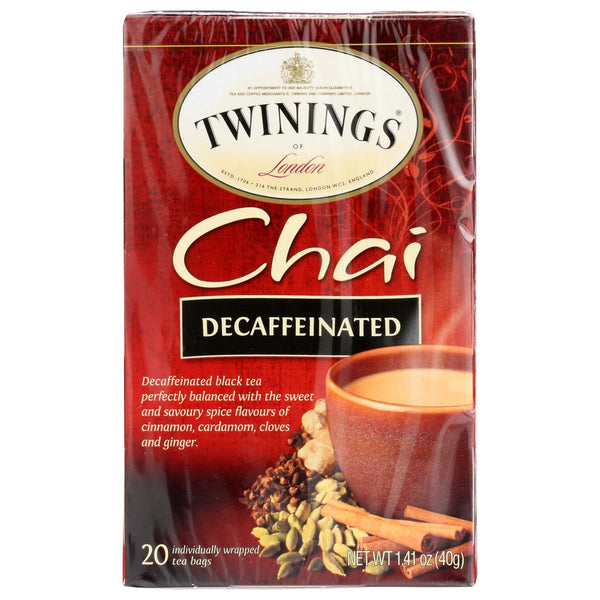 Twining Tea Tea Dcf Chai - 20 Bag, Case of 6