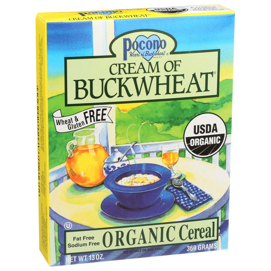 Pocono Cereal Crm Bckwht Organic Gfw - 13 Ounce,  Case of 6