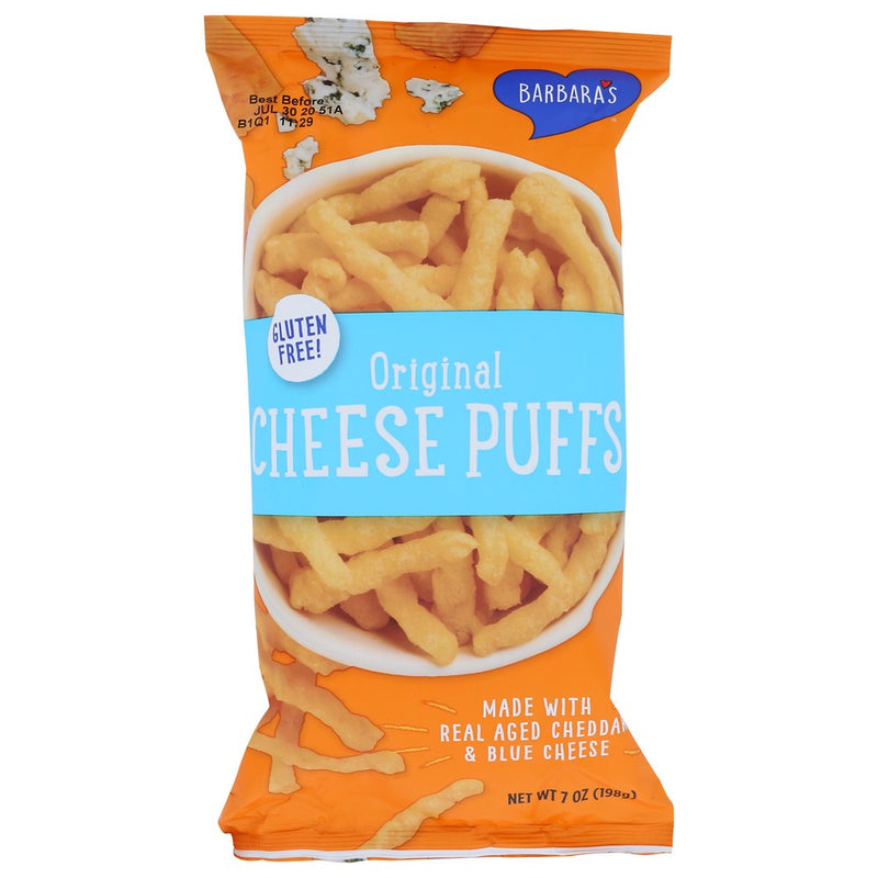 Barbaras Cheese Puff Original - 7 Ounce, Case of 12