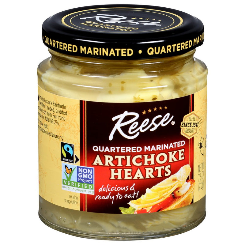 Reese Artichoke Hearts Marinaded - 8 Ounce, Case of 12