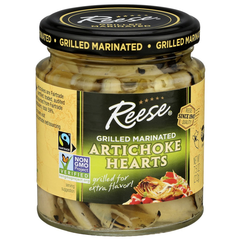 Reese® , Grilled Marinated Artichoke Hearts Artichokes 7.5 Ounce,  Case of 12